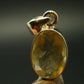 Gem Libyan Desert Glass Tektite Faceted Pendant Sterling Silver from Libya - 1.0" - 3.49 Grams