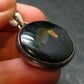 Very Rare Sterling Silver Nuumite Nuummite Pendant From Greenland - 1.4" - 7.80 Grams