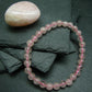 Morganite Genuine Bracelet ~ 7 Inches ~ 6mm Round Beads