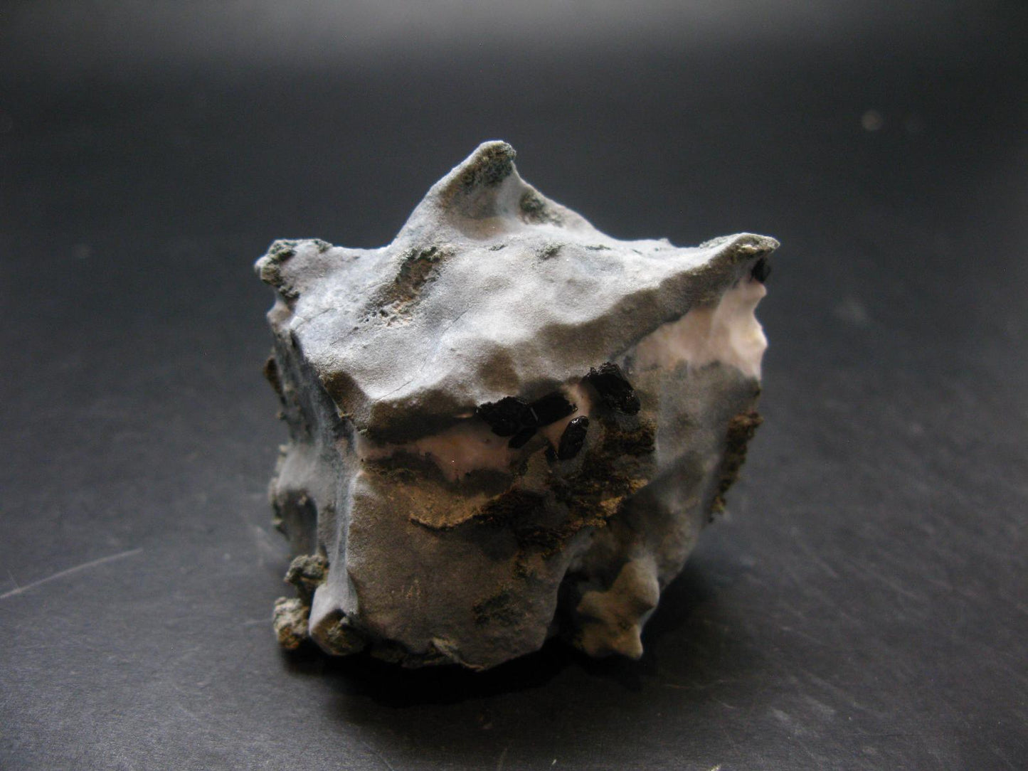 Neptunite on Natrolite Cluster From California - 2.3"