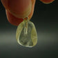 Gem Libyan Desert Glass Tektite Pendant Sterling Silver from Libya - 0.9" - 1.7 Grams