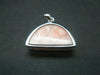 Natrolite Sterling Silver Pendant Necklace From Indonesia - 0.8" - 3.89 Grams