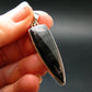 Tumbled Hypersthene Silver Pendant From Canada - 1.8"