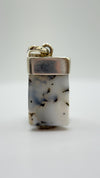 Elegant Dendritic Agate Pendant – Natural Scenic Pattern Gemstone Statement Jewelry