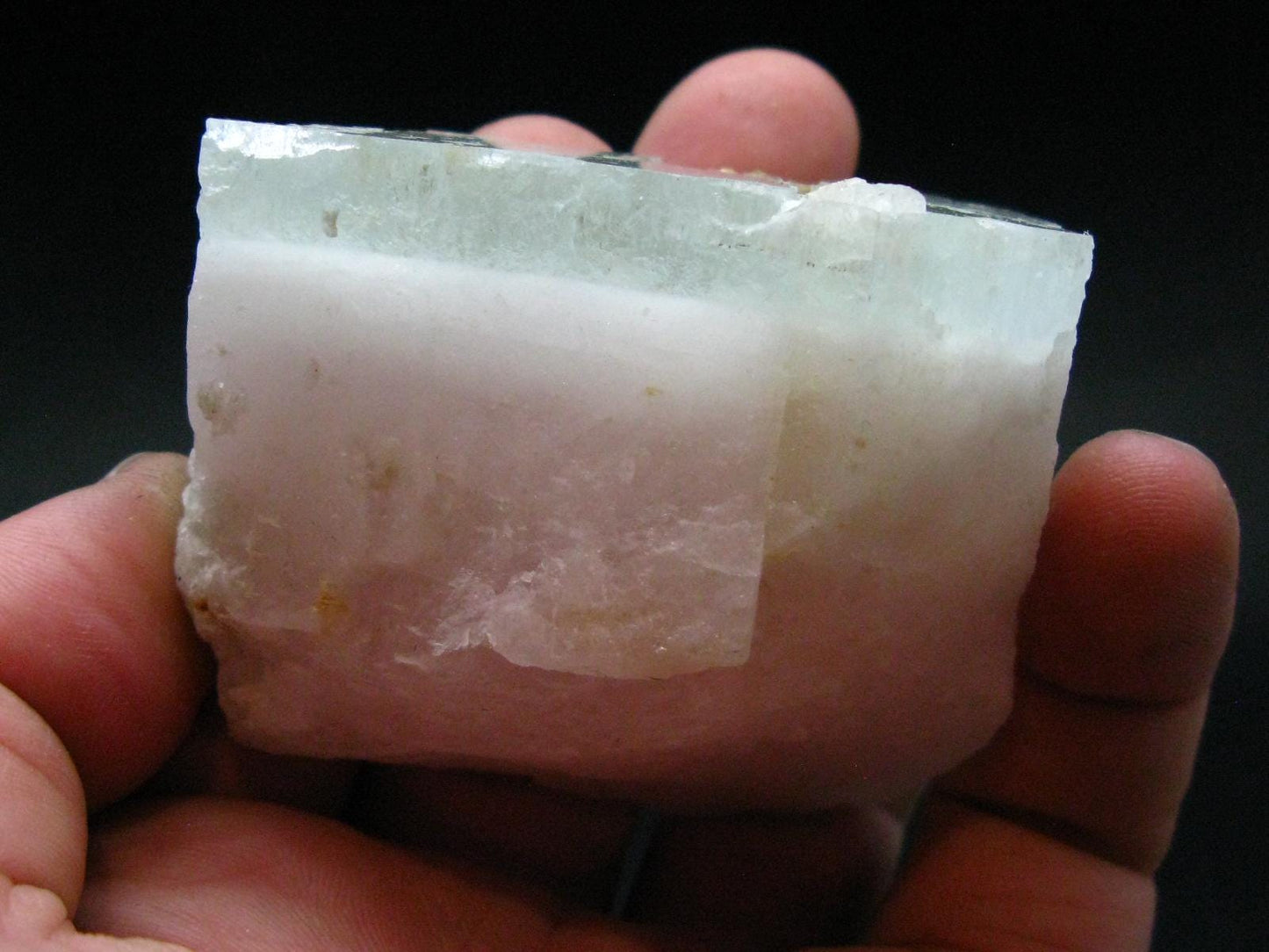 Rare Bicolor Pink Morganite & Blue Aquamarine Beryl Crystal From Pakistan - 2.5" - 192.93 Grams