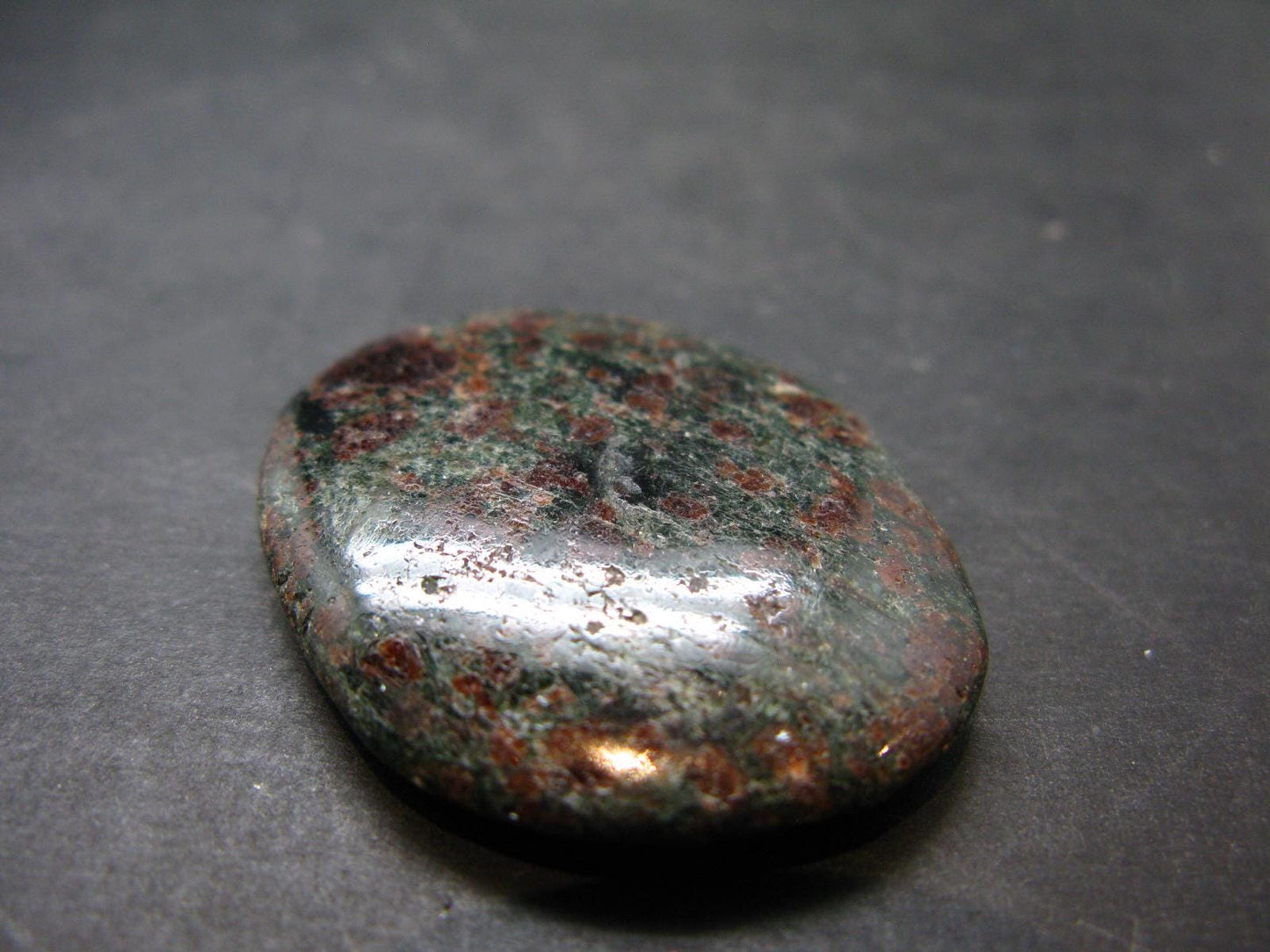 Rare Eclogite Tumbled Stone From Norway - 1.6" - 21.46 Grams