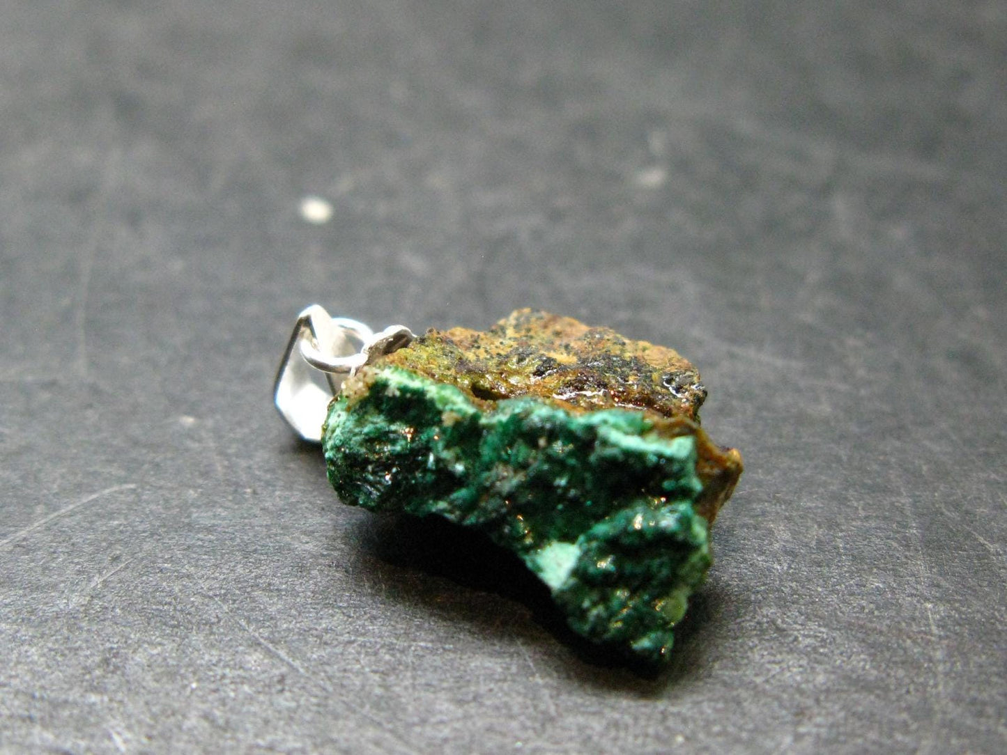 Nice Atacamite Pendant from Chile - 0.8" - 1.70 Grams