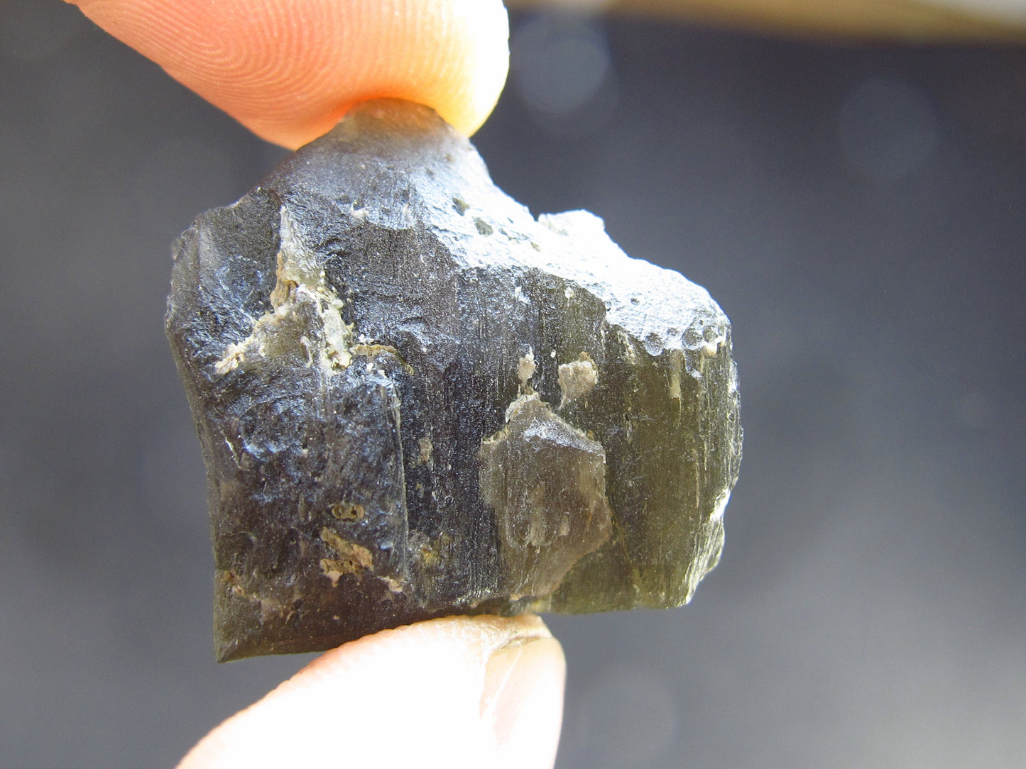 Moldavite Tektite Raw Piece from Czech Republic - 1.0" - 35.2 Carats - 7.0 Grams