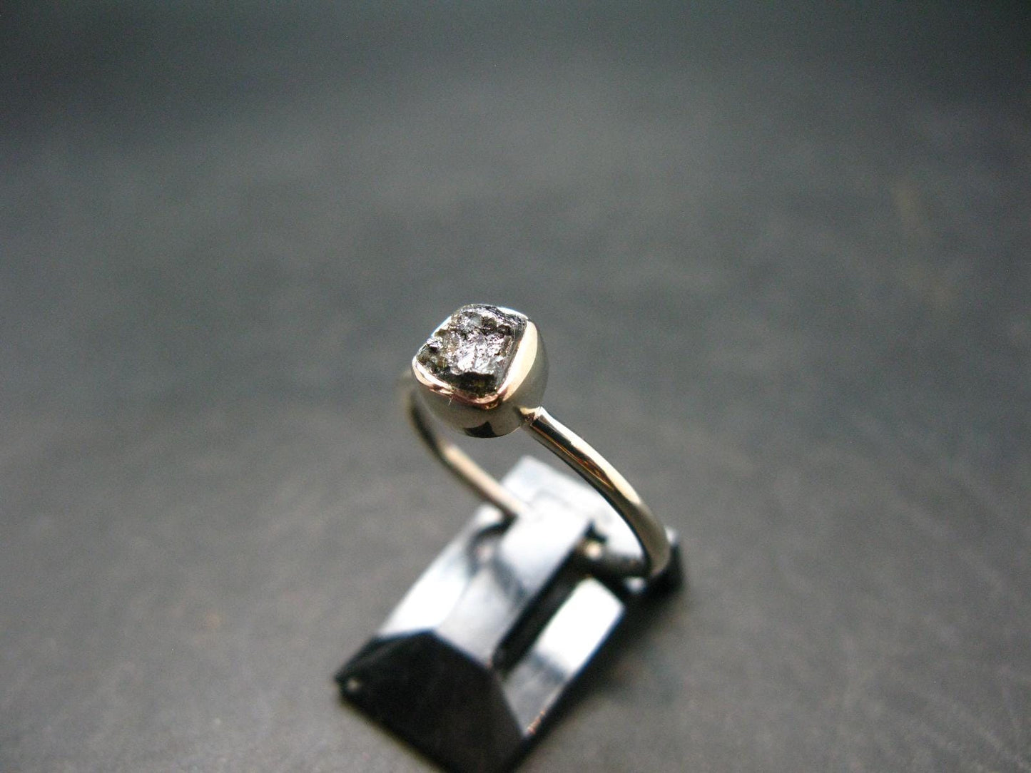 Terminated Brookite Crystal Silver Ring From Arkansas - Size 7 - 1.98 Grams
