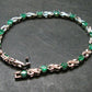 Emerald Silver Bracelet From Colombia - 7.63 Grams Total