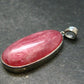 Rare Rhodochrosite Sterling Silver Pendant From Argentina - 1.5" - 8.78 Grams