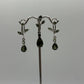Moldavite Drop Earrings & Pendant Set - Weight 11.25 Grams