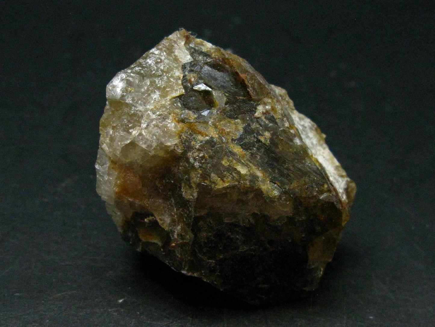 Rare Herderite on Quartz Crystal from Brazil - 52.44 Grams - 1.8"