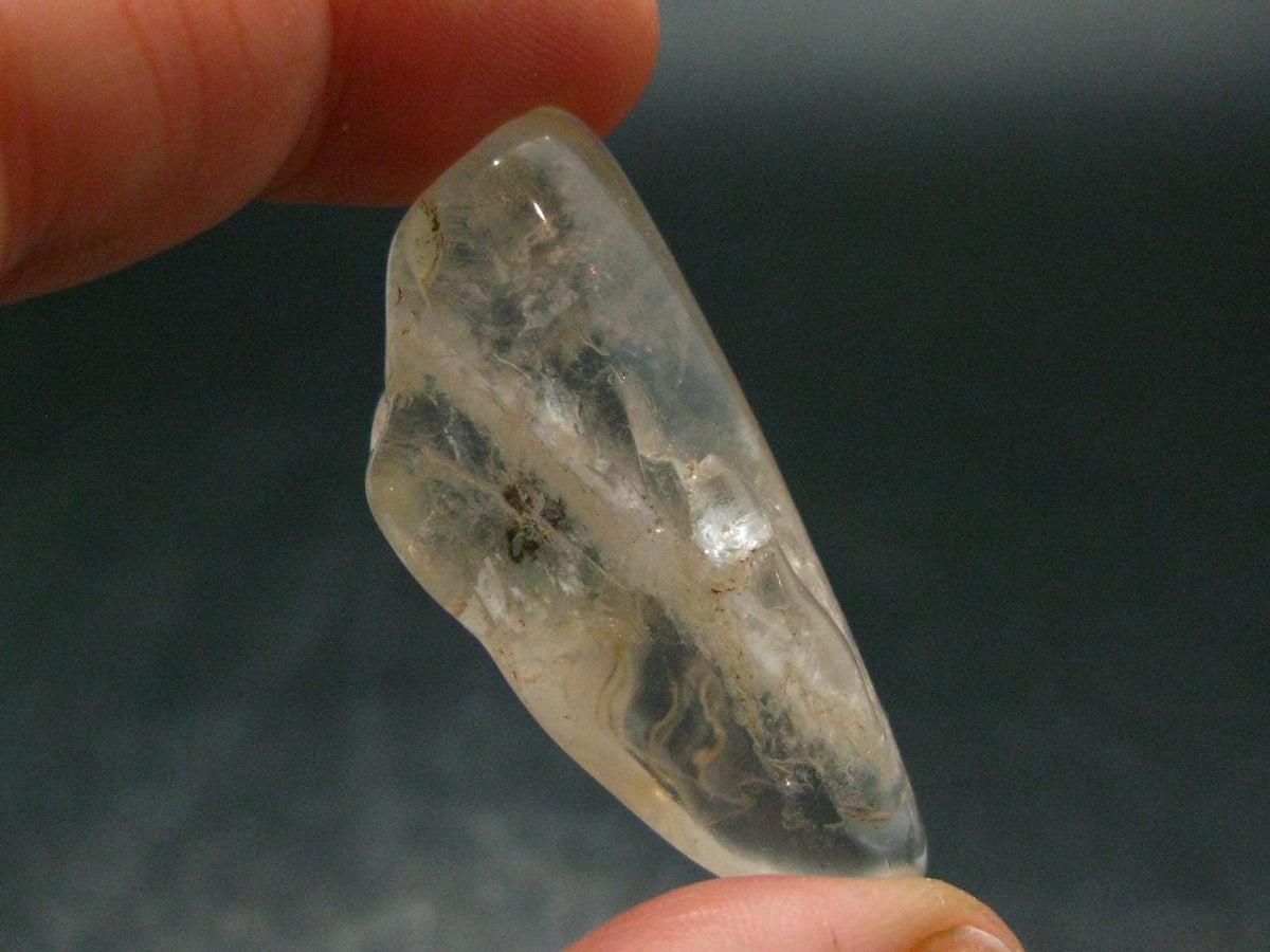 Large Clear Tumbled Petalite Crystal from Brazil - 52.65 Carats - 1.6"