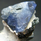 Benitoite and Neptunite on Natrolite Cluster From California - 1.7"