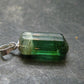 Gem Watermelon Tourmaline Crystal Silver Pendant From Brazil - 0.9" - 2.38 Grams