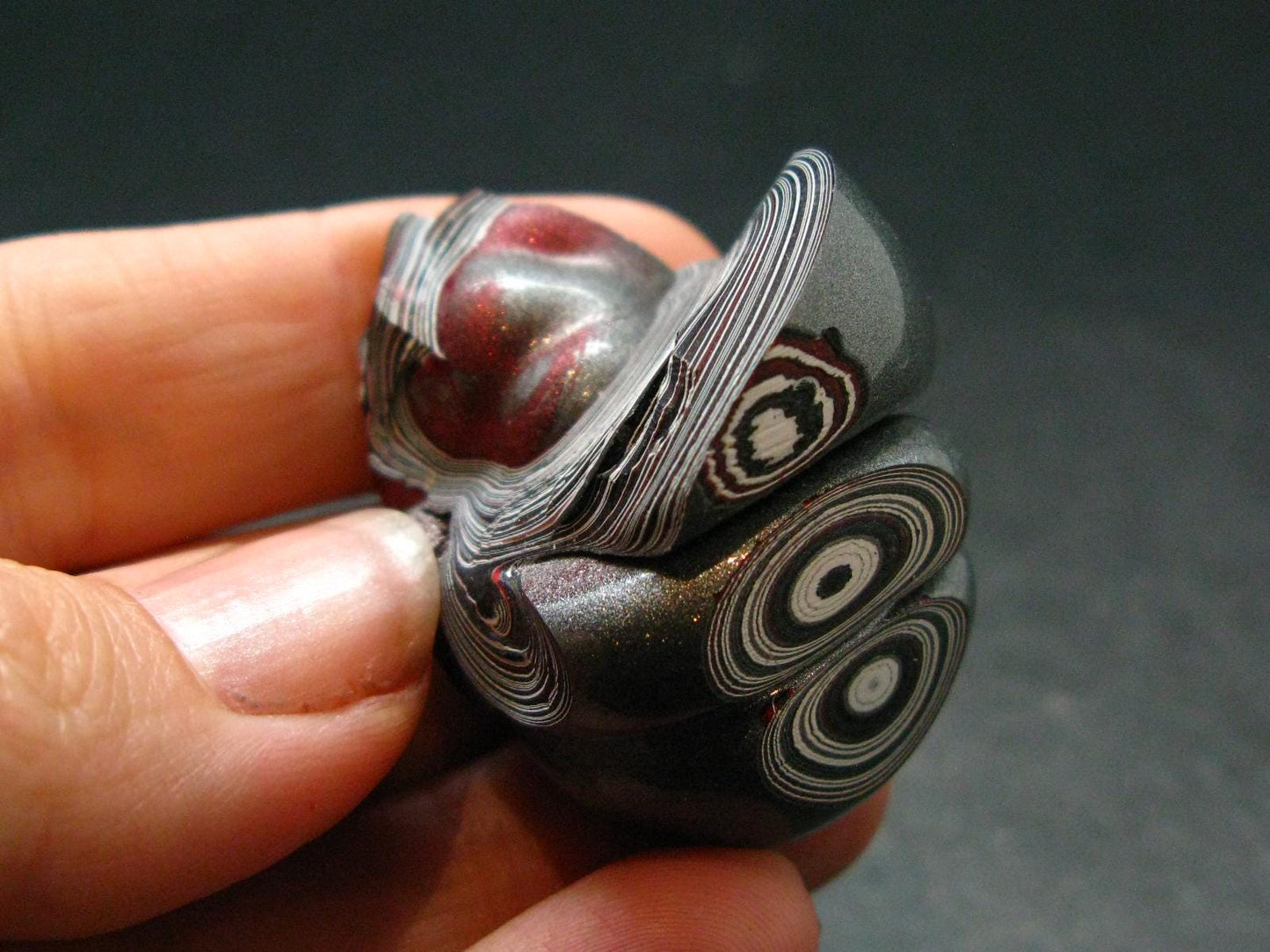 Very Cool Fordite "Detroit Motor City Agate" from Michigan - 1.5"- 10.06 Grams