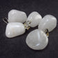 Set of 5 Natural Quartz Crystal Pendants From Brazil