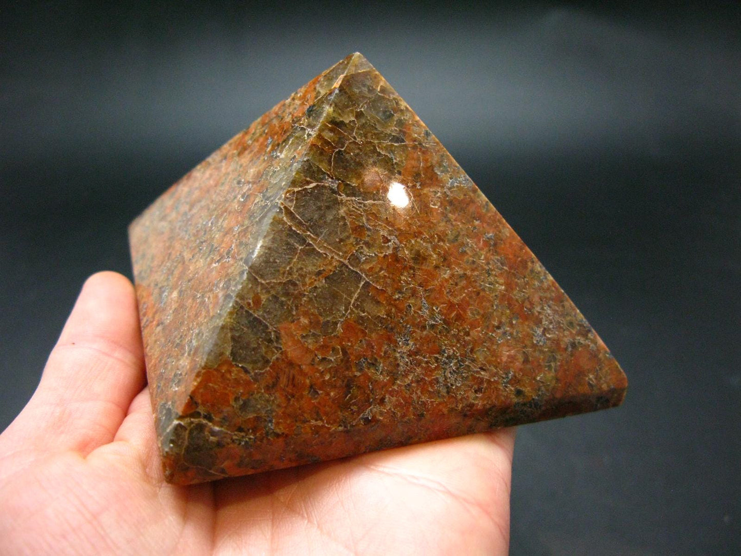Natural Rosophia Feldspar Pyramid From Rocky Mountains -3.1" - 389 Grams