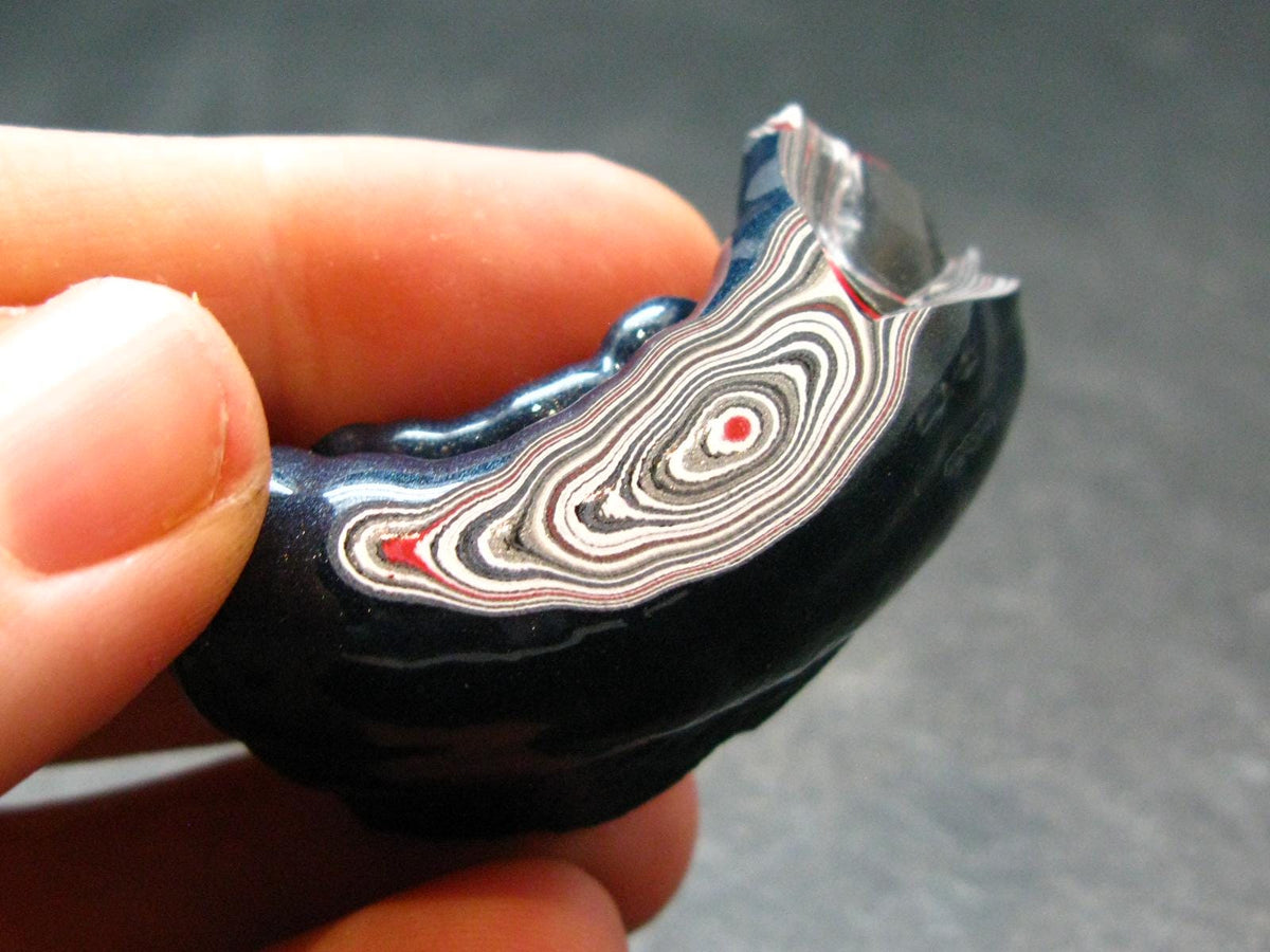 Very Cool Fordite "Detroit Motor City Agate" from Michigan - 1.7"- 6.22 Grams