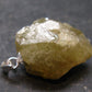Rare Titanite Sphene Crystal Silver Pendant From Tanzania - 1.0" - 4.47 Grams
