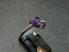 Natural Faceted Rich Purple Color Amethyst Ring - 1.23 Grams - Size adjustable