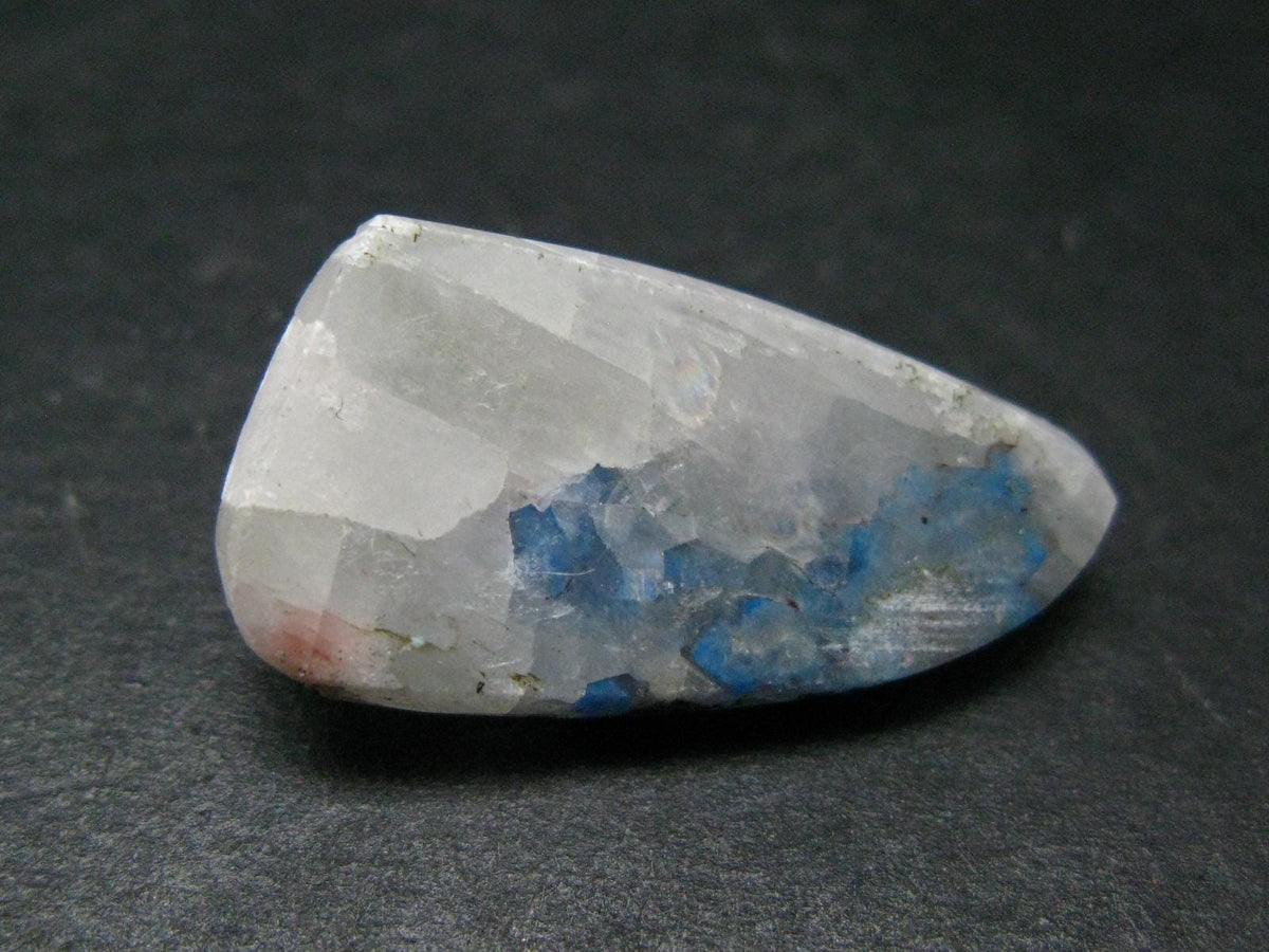 Papagoite in Quartz Cabochon from Messina S. Africa - 15.63 Carats - 26x13mm
