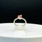 Pezzottaite Sterling Silver Ring – Natural Pink Gemstone - Size 6
