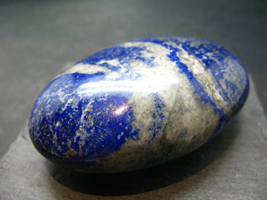 Lapis Lazuli Lazurite Tumbled Stone From Afghanistan - 3.1"