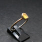 Libyan Tektite Sterling Silver Ring from Libya - Size 10 - 2.01 Grams