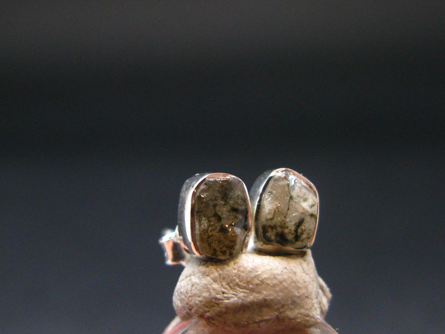 5.95 Carat Phenakite Phenacite Sterling Silver Stud Earrings from Brazil