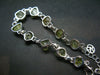 Chrysoberyl Silver Bracelet From Madagascar- 7" - 14.6 Grams