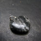 Rare Impactite Silver Heart Pendant From Norway - 1.0"