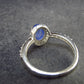 Gem Terminated Blue Tanzanite Silver Ring from Tanzania - 1.94 Grams - Size 5.5