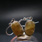 Rare Agni Gold Danburite Silver Earrings From Tanzania - 3.0 Grams - 1.1"