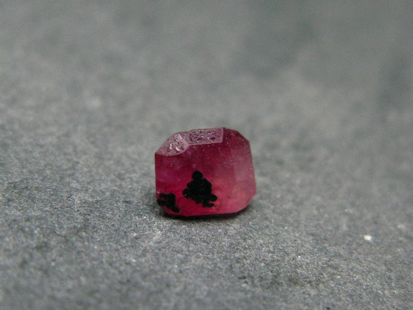 Beautiful Rare Gem Bixbite Red Beryl Emerald Cut Stone From Utah USA - 0.42 Carats - 5x4mm