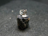 Gem Blue Sapphire Corundum Crystal Silver Pendant From Sri Lanka - 0.6" - 5.45 Carats