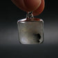 Natural Glow From Inside Moonstone Silver Plated Pendant - 1.2" - 5.78 Grams