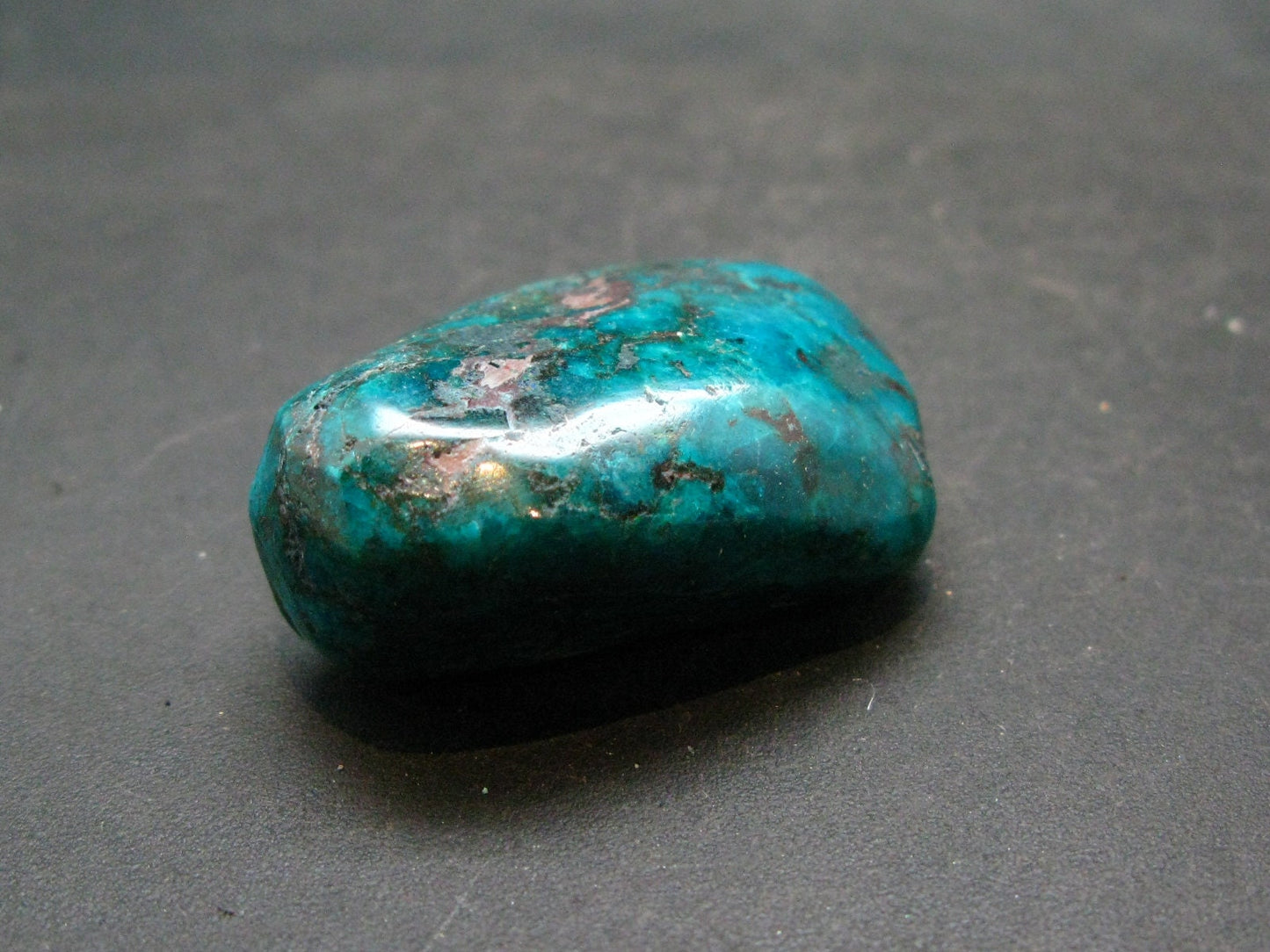 Very Nice Tumbled Dioptase Stone from Congo - 1.5" - 27.06 Grams