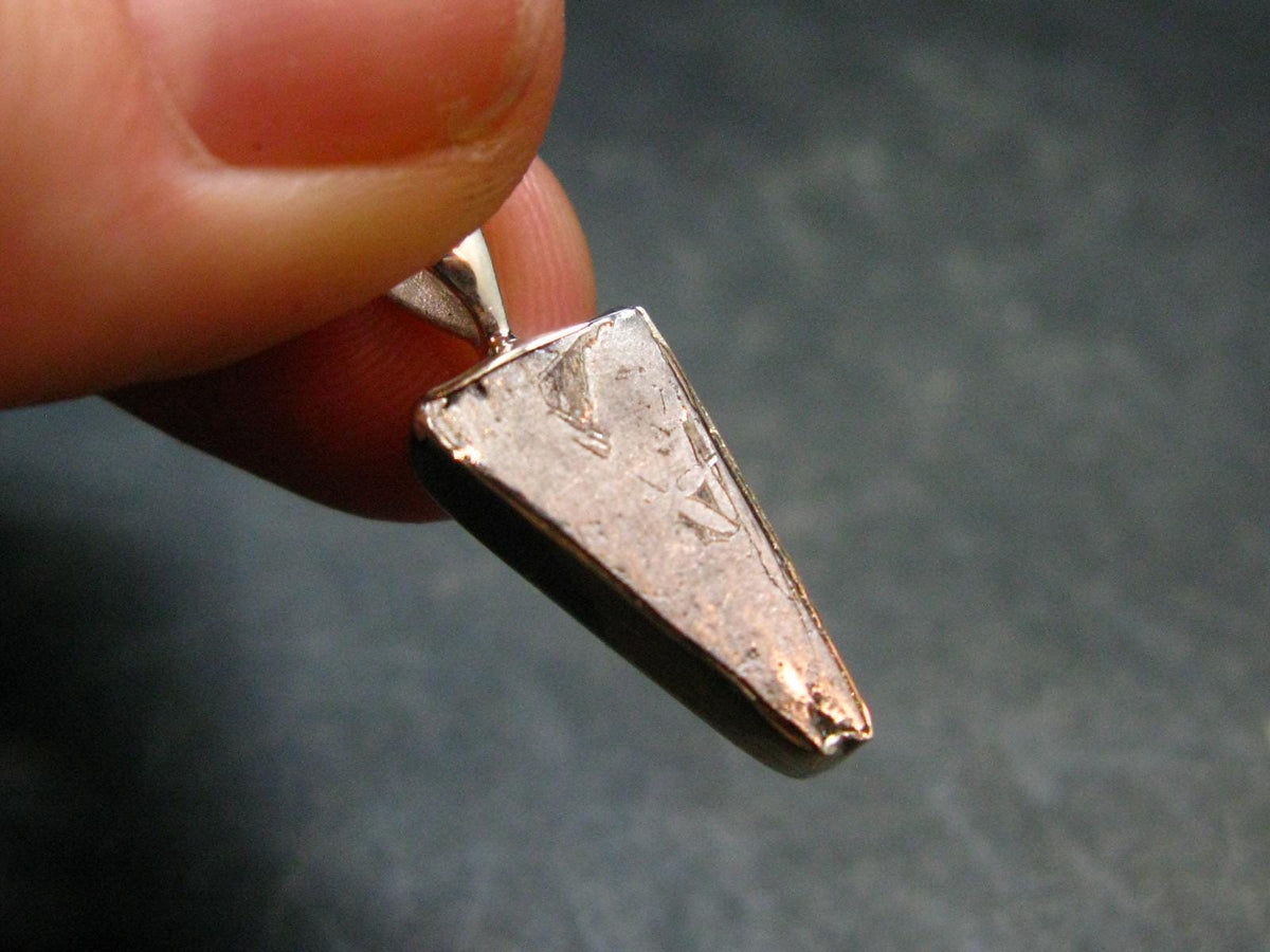 Muonionalusta Meteorite Pendant from Sweden - 0.9" - 2.08 Grams