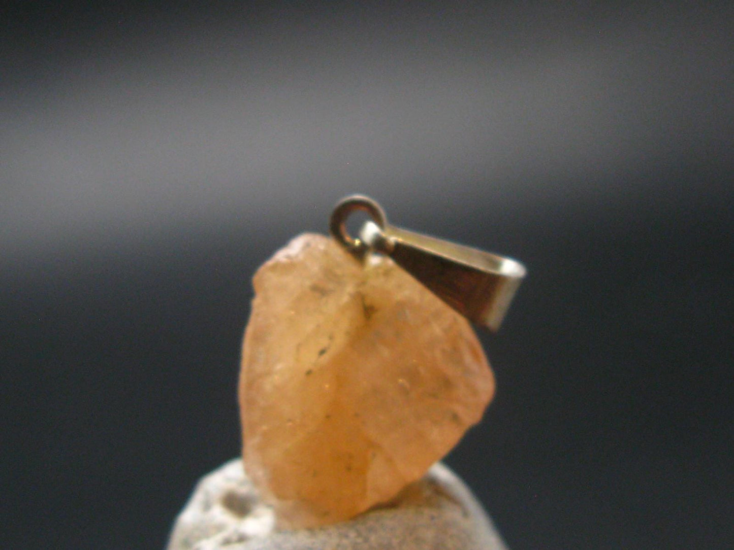 Imperial Topaz Crystal Pendant From Brazil - 0.8" - 1.6 Grams