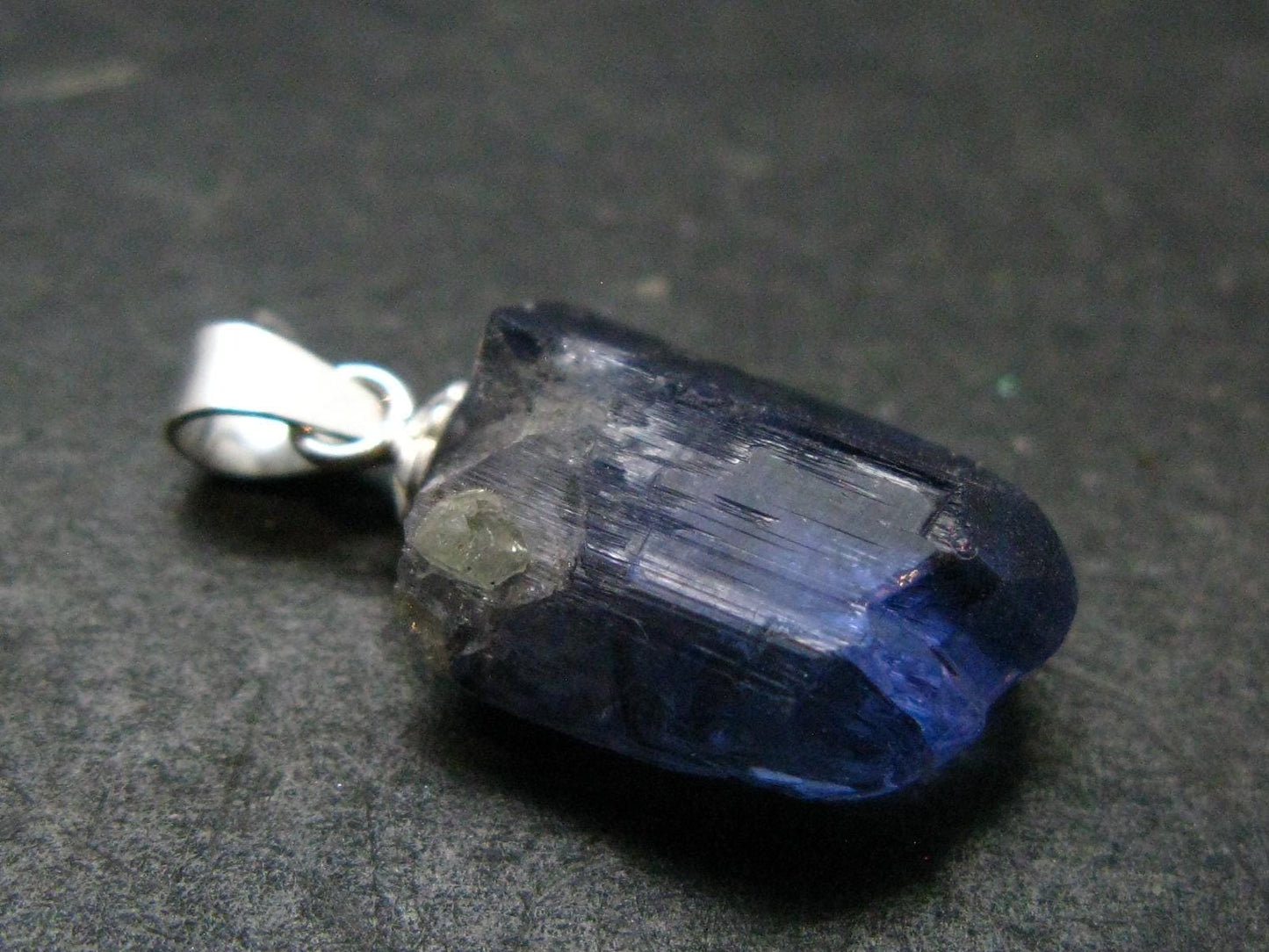 Tanzanite Pendant In Sterling Silver From Tanzania - 0.9" - 1.92 Grams