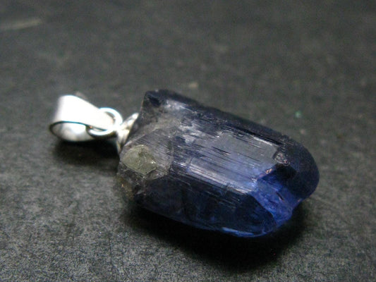 Tanzanite Pendant In Sterling Silver From Tanzania - 0.9" - 1.92 Grams