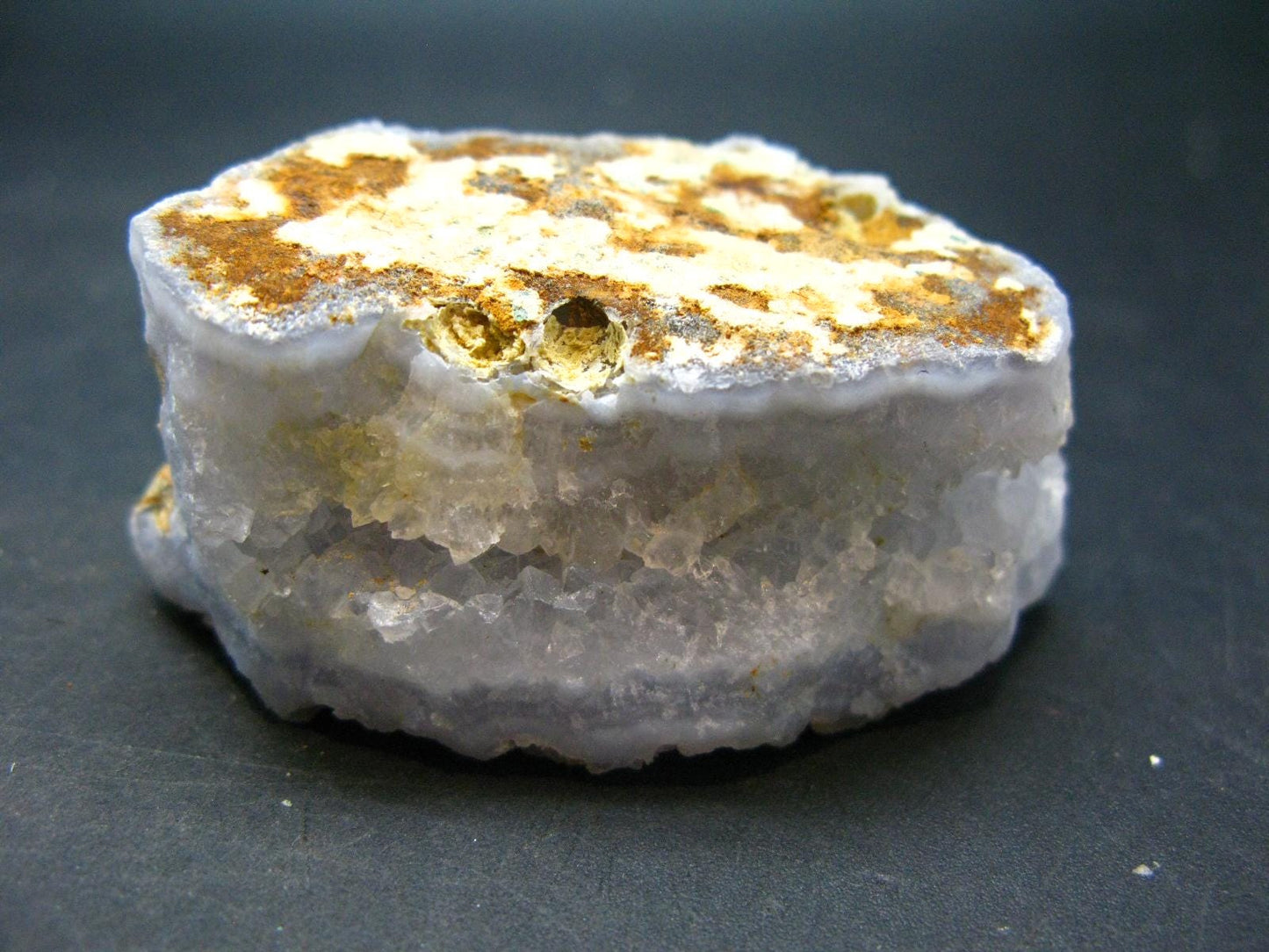 Rare Blue Lace Holly Chalcedony Agate Raw Piece From Malawi - 2.3"