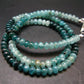 Extremely Rare Grandidierite Necklace From Madagascar - 17" - 5mm Rondelle Beads