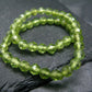 Peridot Genuine Bracelet ~ 7 Inches ~ 4mm Facetted Beads