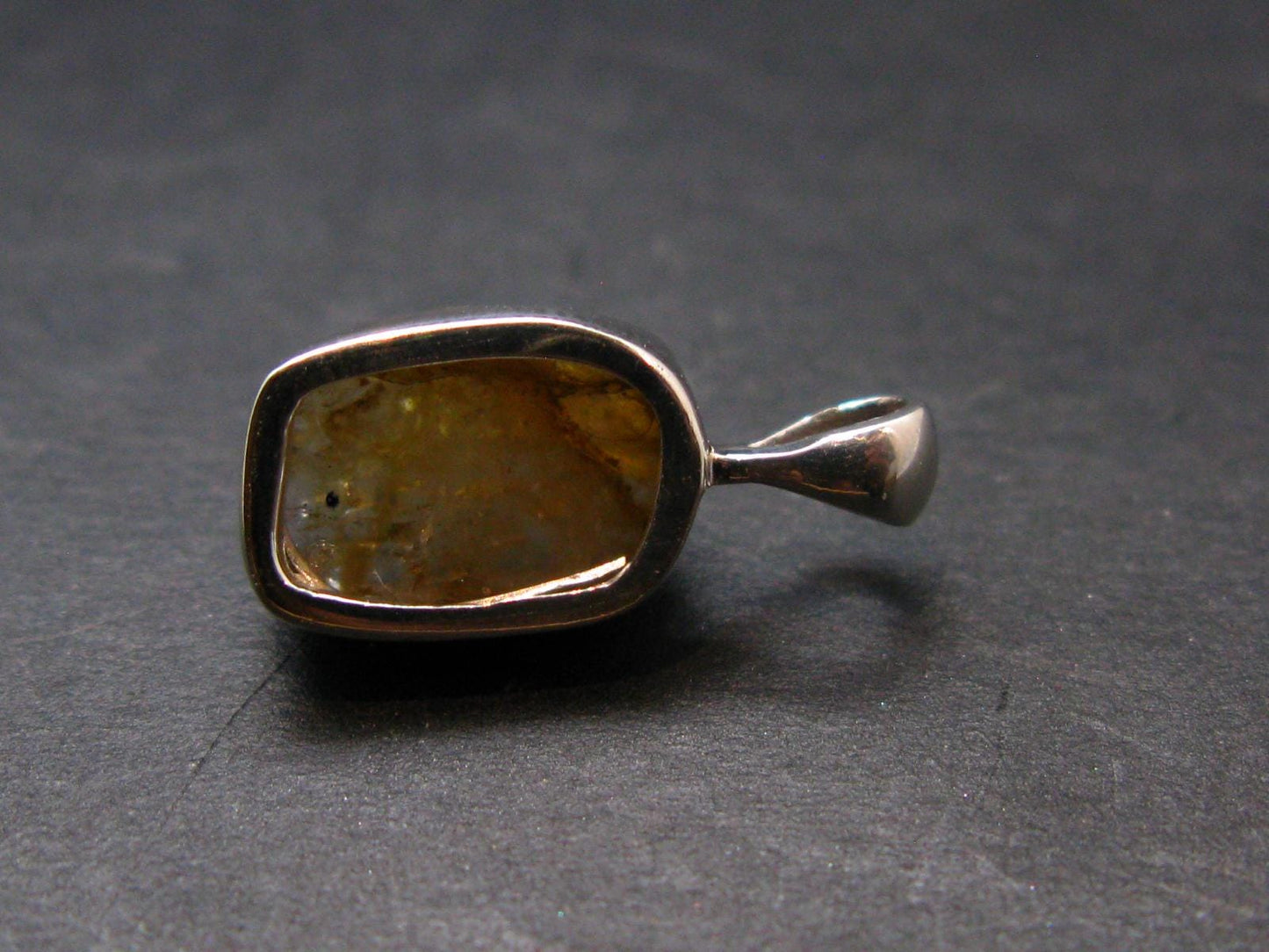 Rare Herderite Crystal Silver Pendant from Brazil - 0.6" - 1.26 Grams