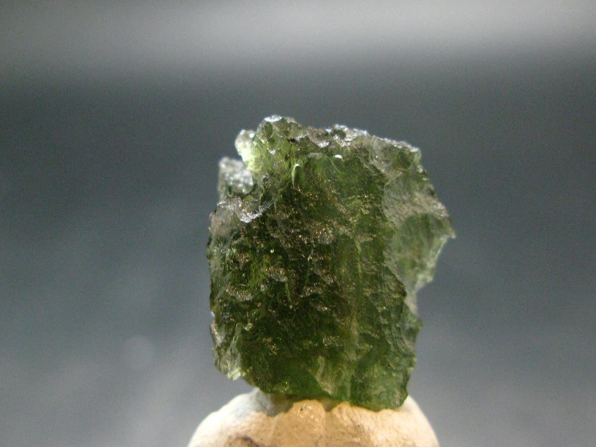 Moldavite Tektite Raw Piece from Czech Republic - 0.7" - 12.65 Carats - 2.53 Grams