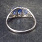 Natural Blue Tanzanite (Zoisite) Crystal Sterling Silver Ring From Tanzania - 1.76 Grams- Size 7.25