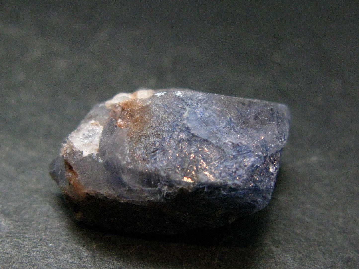 Dumortierite In Quartz Crystal From Brazil - 0.9" - 6.31 Grams